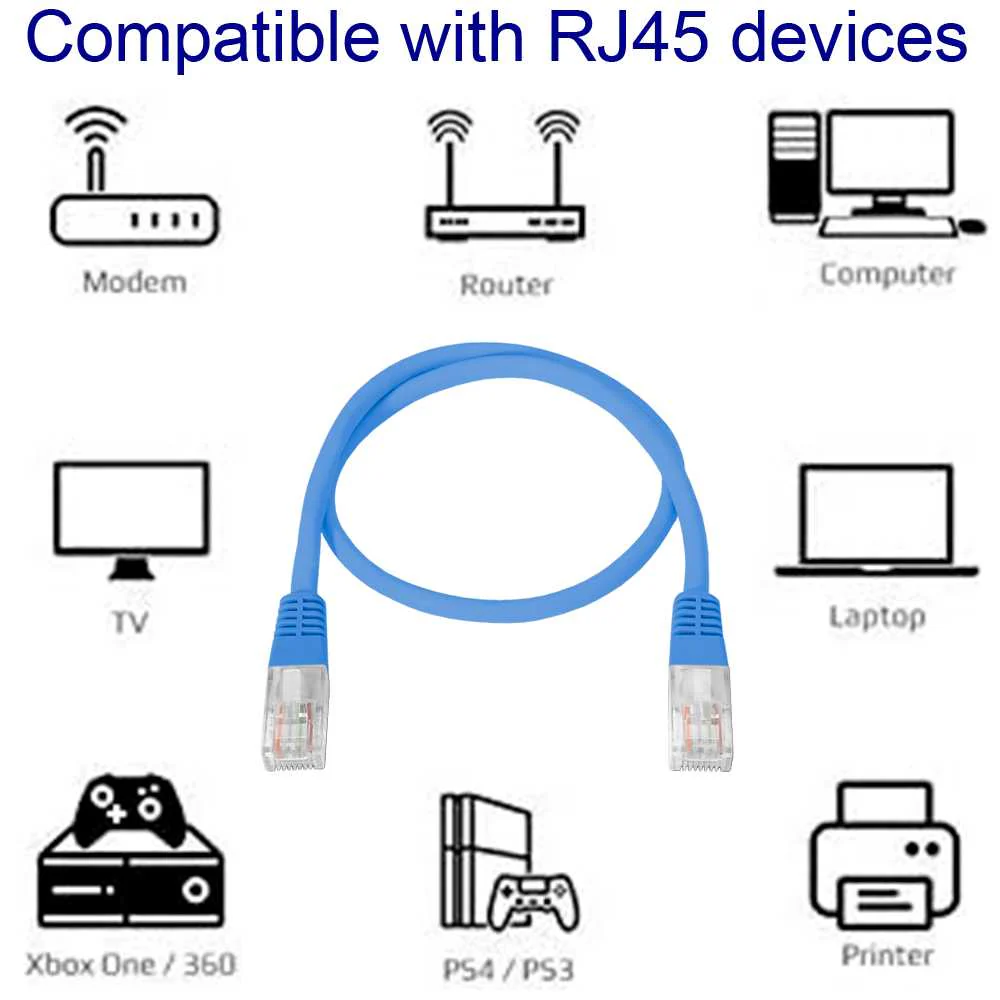 Nanocable 10.20.0400-L30-BL 30cm Cat.6 Azul Cable de Red RJ45 M/M para PC Ordenador Portatil Consolas TV Routers Redes Internet Impresoras Latiguillo LAN 8P8C Local Area Network - Imagen 5