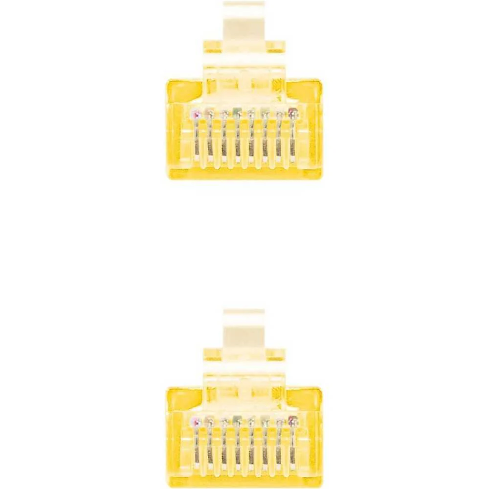 Cable de red Ethernet RJ45 Cat.6A UTP AWG24, amarillo, latiguillo de 1mts - Imagen 3
