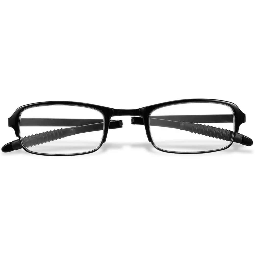 Gafas de Lectura Graduación +1.50 con Estuche Negras Lentes Transparentes Flexibles Hipermetropía Óptica Presbicia - Imagen 5