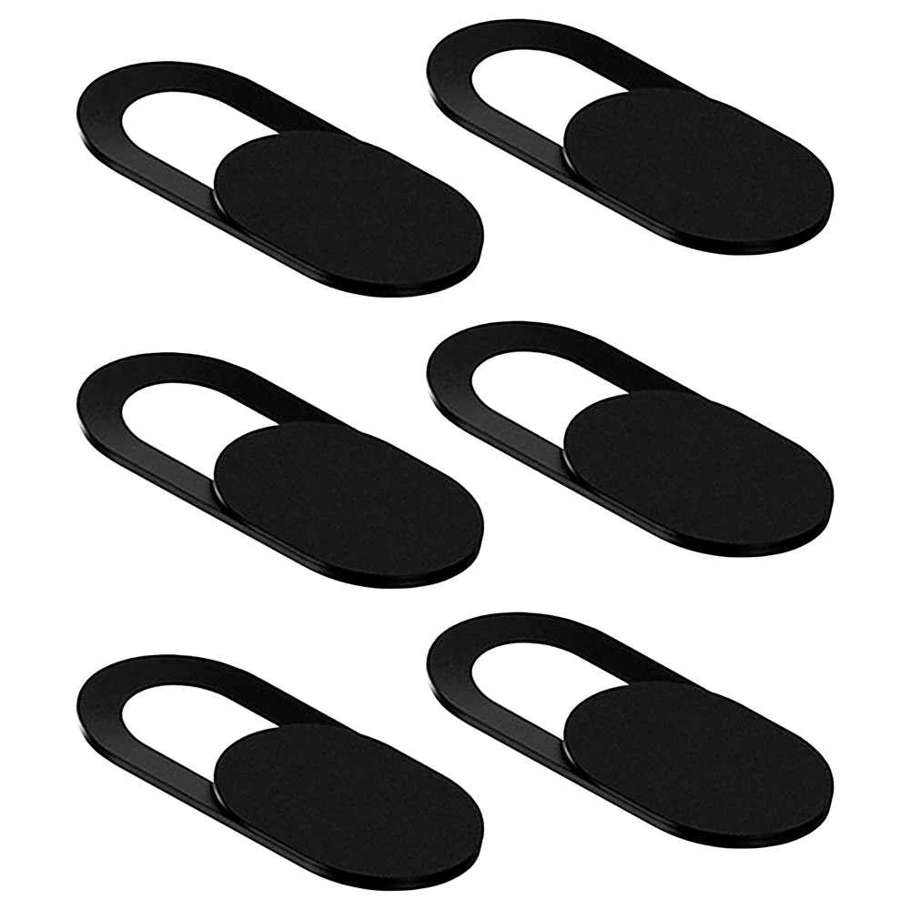 6 Tapas Tapaderas Deslizantes Pegatinas Adhesivas Tapones Cubiertas Negras para Seguridad Privacidad Cámara Web Webcam