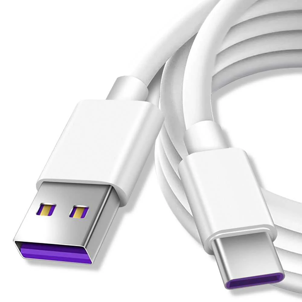 Cable USB Tipo C 1,5m 3.8A 100BA Blanco de Carga y Datos Cargador Rápido Quick Charge para Smartphones Tablets - Imagen 3
