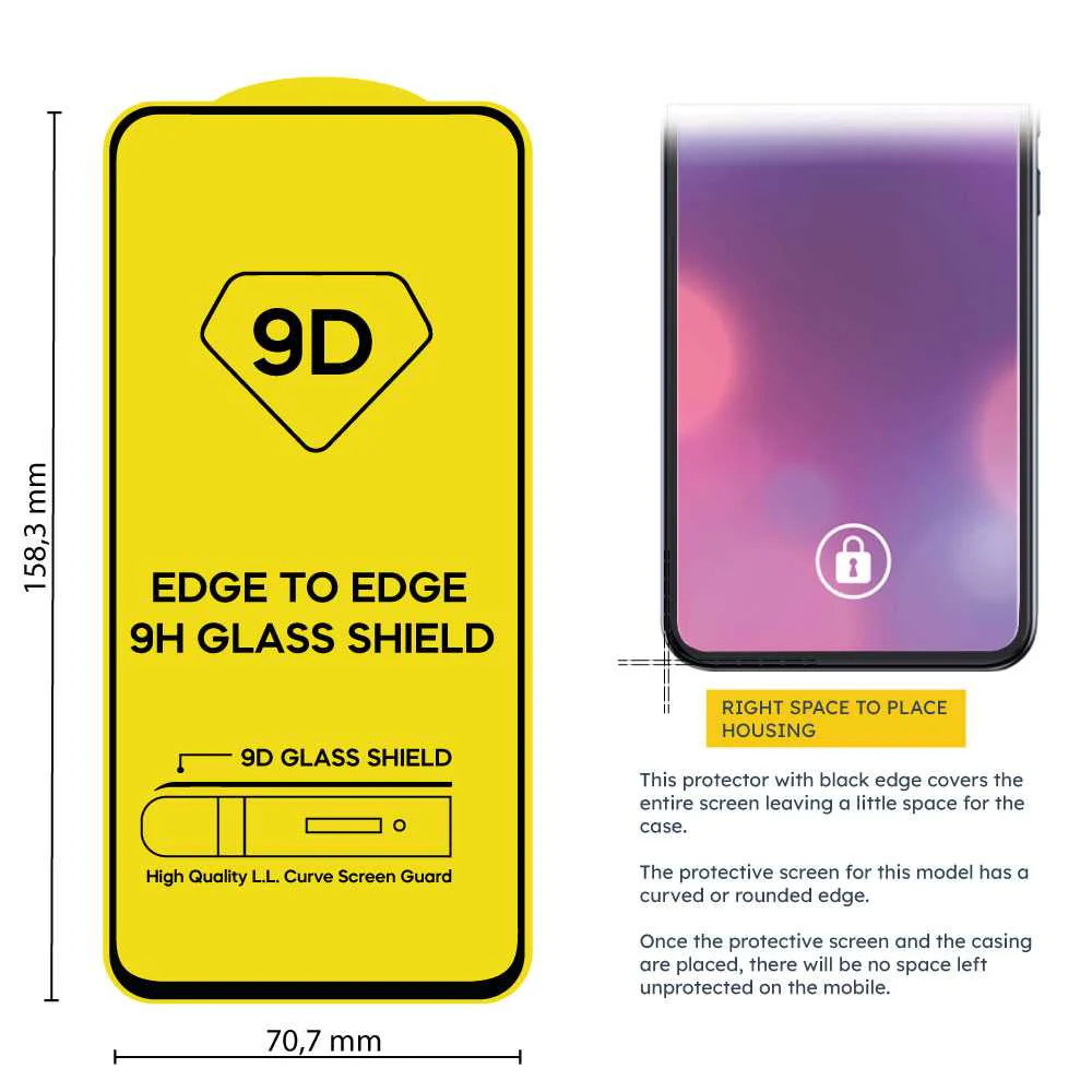 Protector de Pantalla Cristal Templado con Borde Redondo Negro para Xiaomi Redmi Note 11 Pro/Poco X4 Pro 5G, Vidrio Templado Antigolpes 9D 9H 0.3mm Marco - Imagen 3