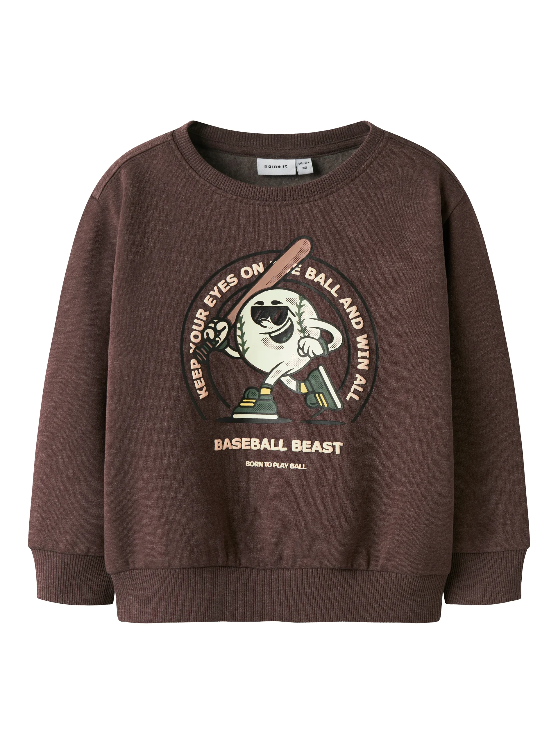Sudadera Baseball Chocolate Mini