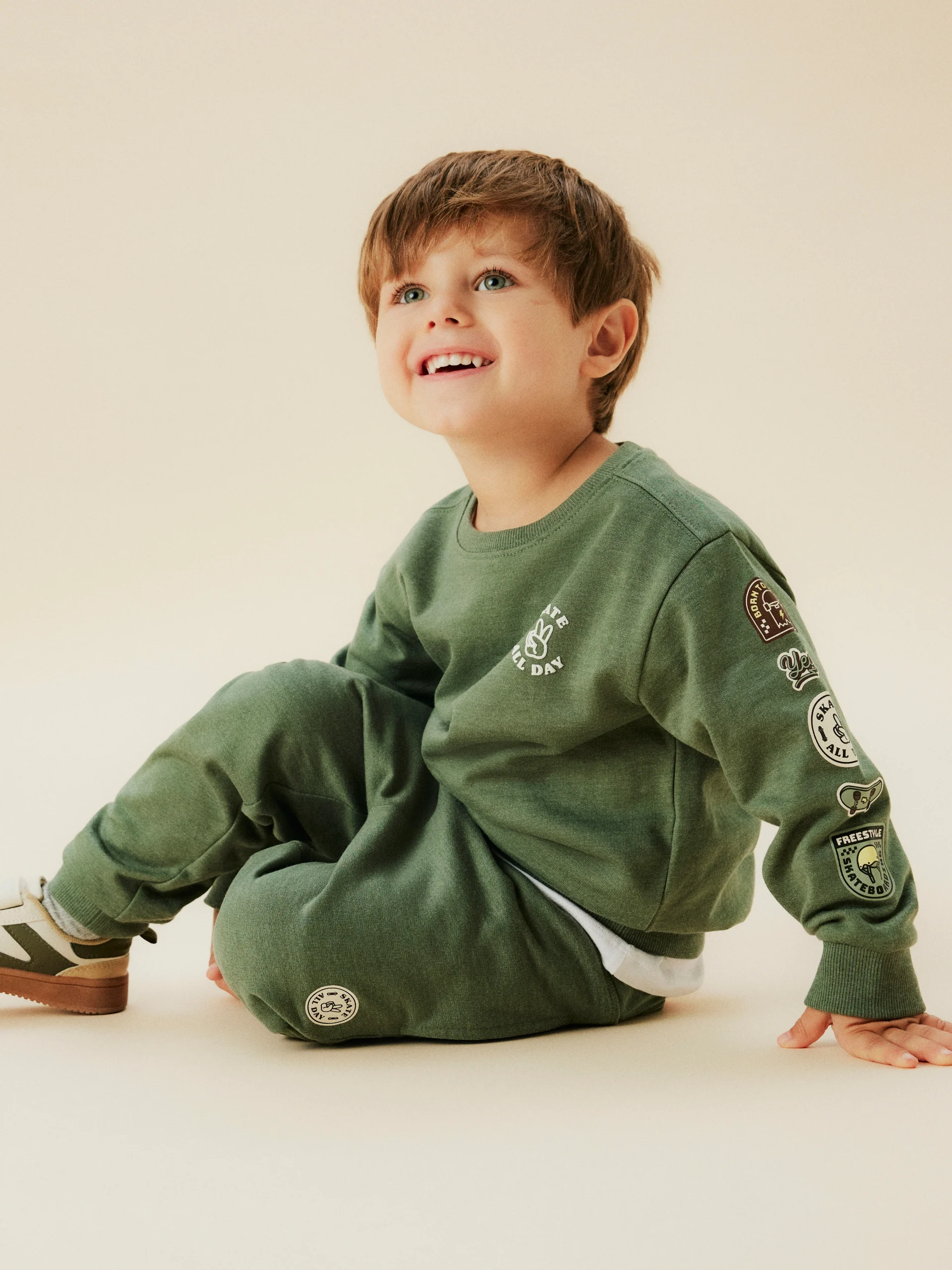 Sudadera Skate Verde Mini