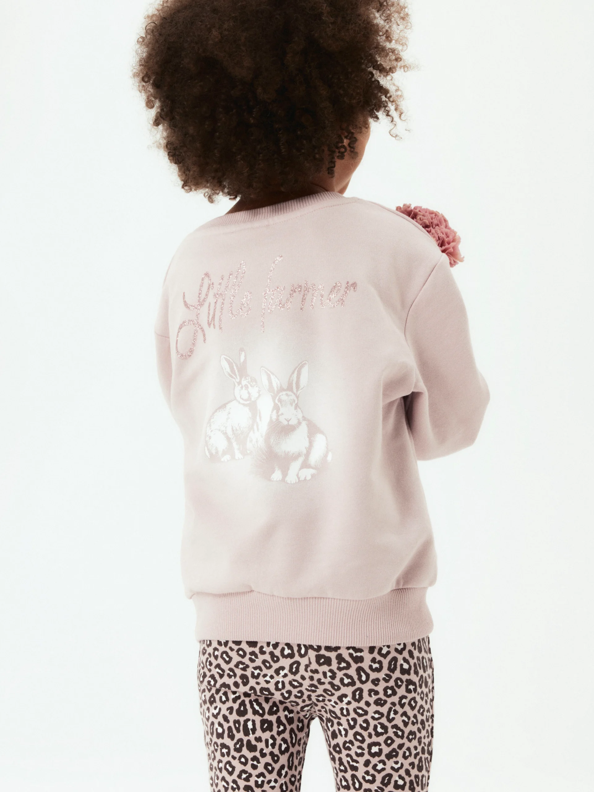 Sudadera Conejitos Rosa Mini