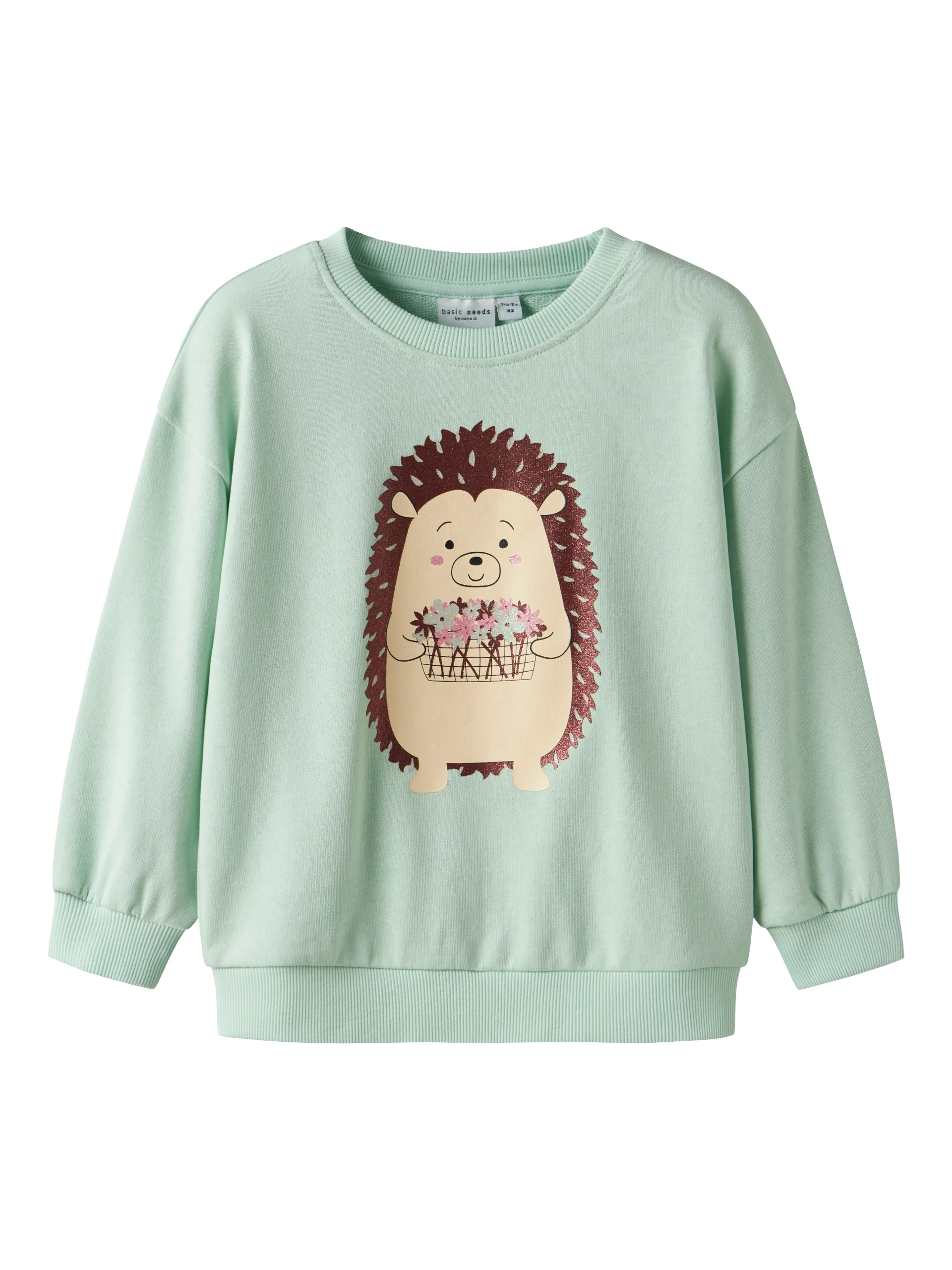 Sudadera Erizo Verde Agua Mini