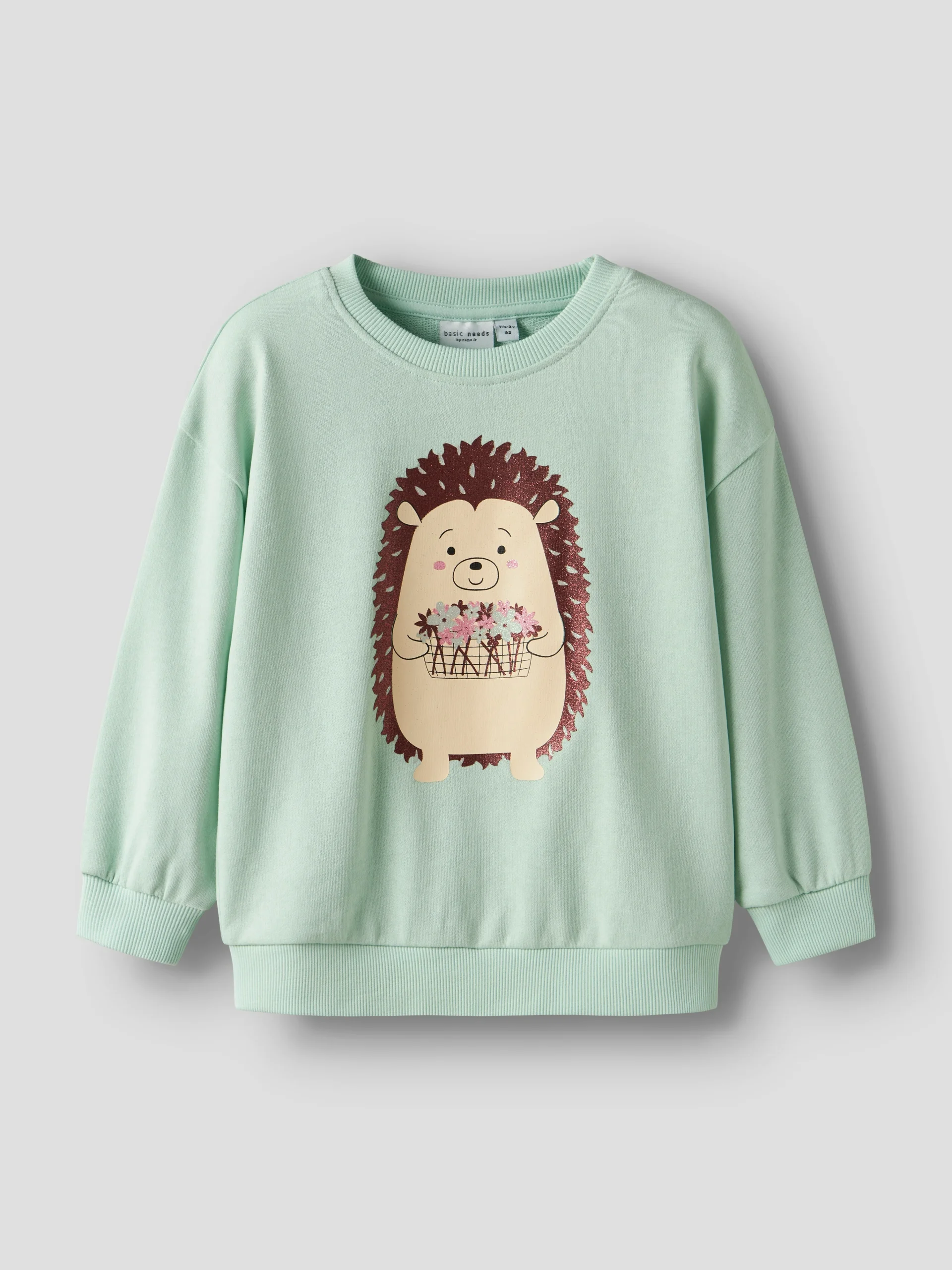 Sudadera Erizo Verde Agua Mini - Imagen 3